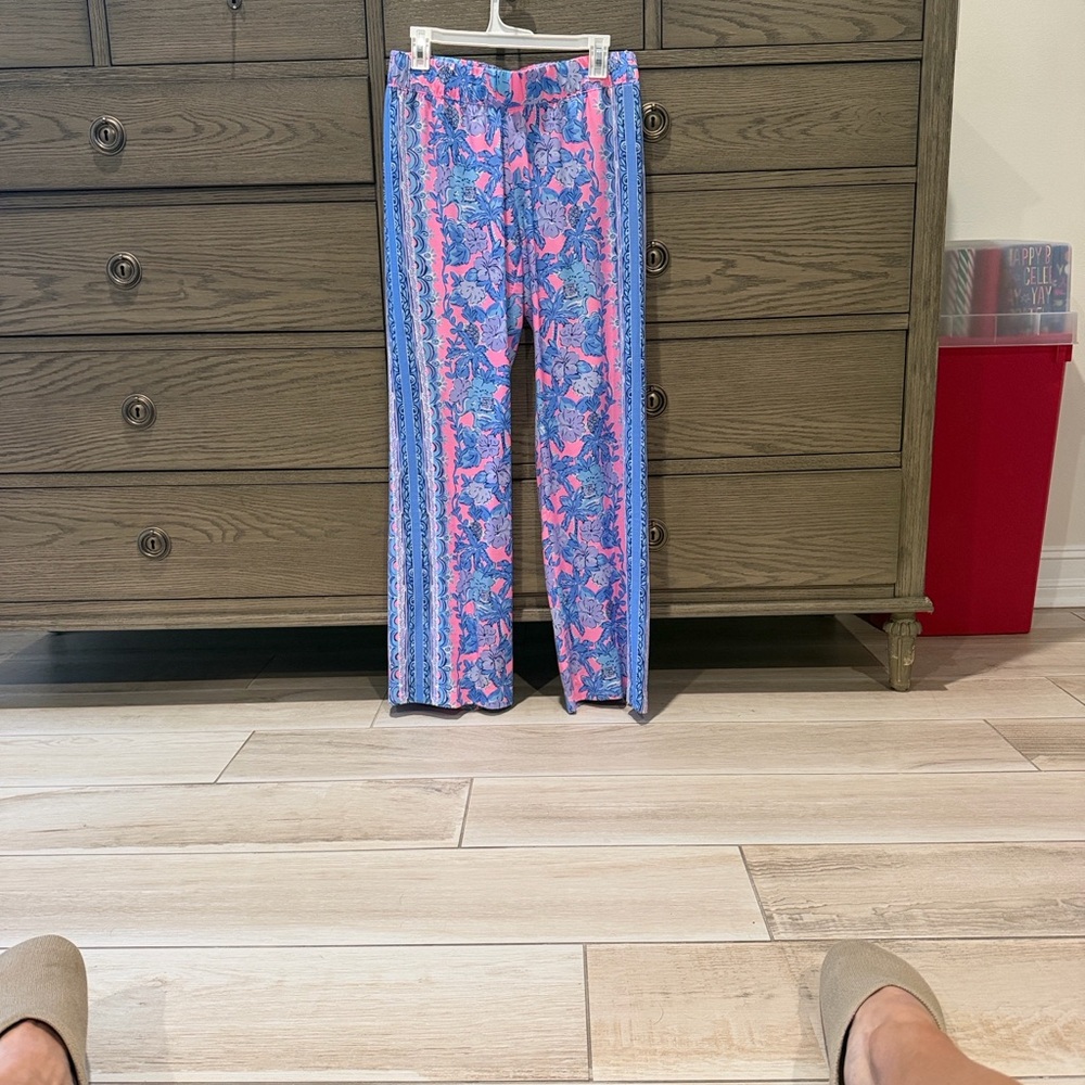 LILY PULITZER Floral Print Wide-Leg Palazzo Pants - Picture 3 of 3